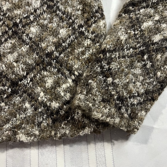 Vintage 90s Paul Harris Plaid Wool Mohair Cardigan Sweater Large Cozy Grunge - Picture 9 of 11